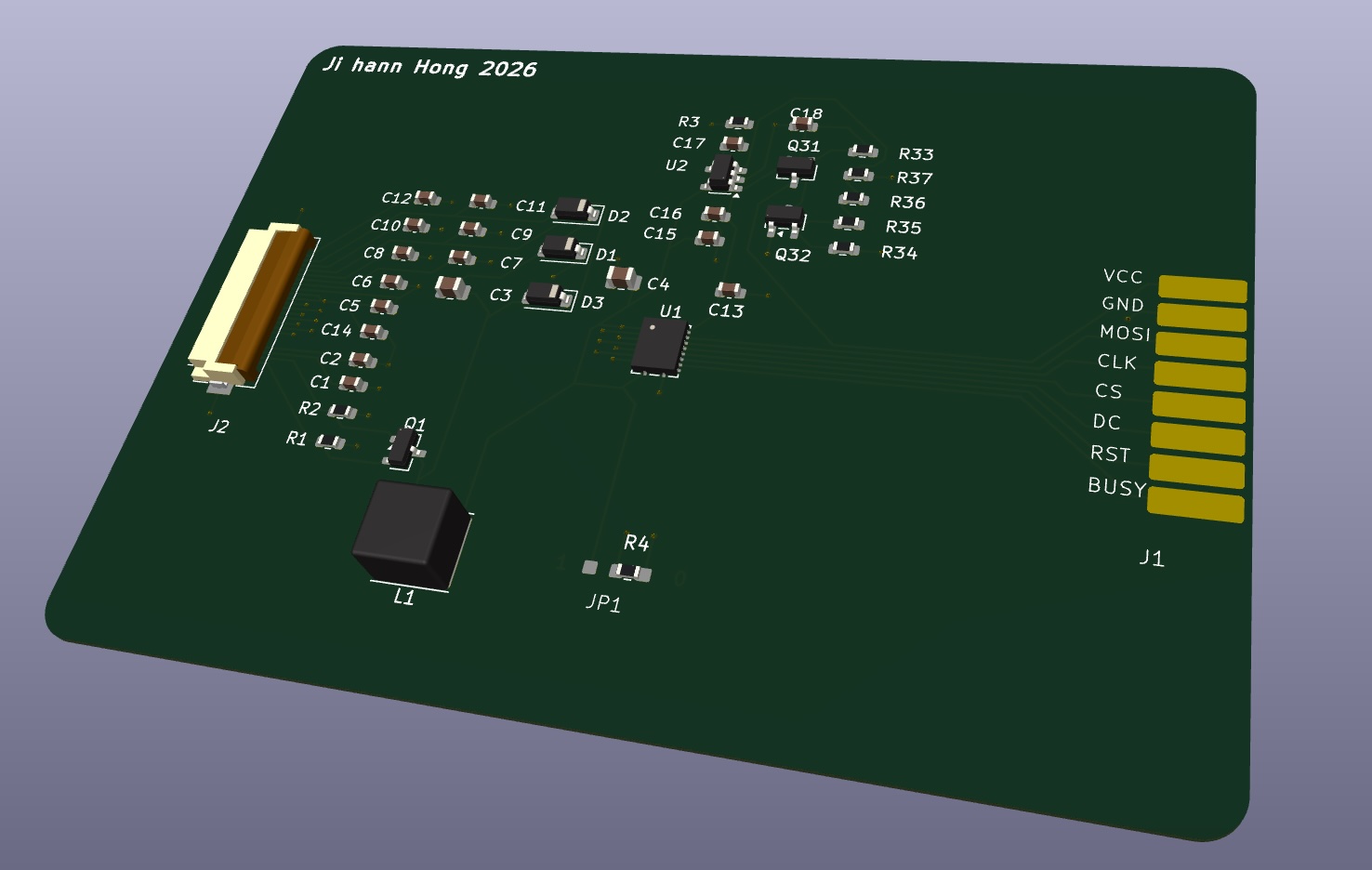 E Ink PCB